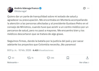 En sus redes sociales, el