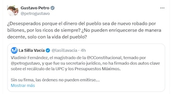 Gustavo Petro, presidente de Colombia,