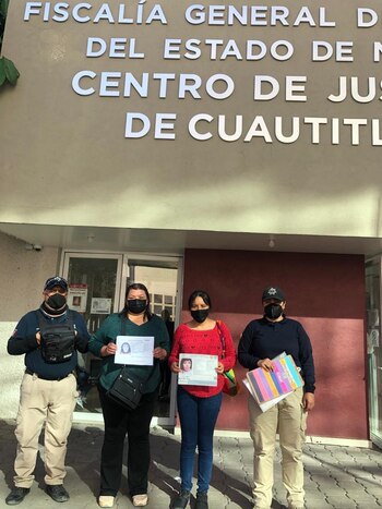 La madre se entrevistó con