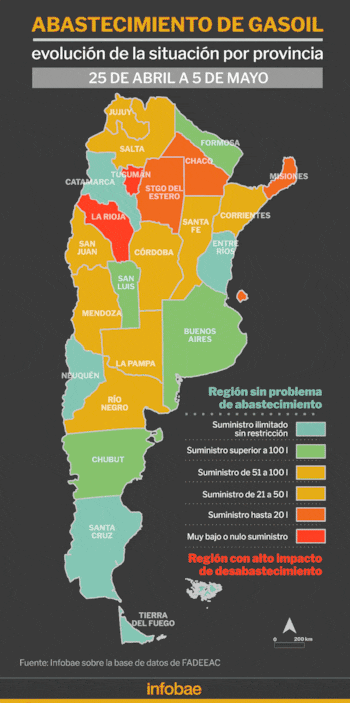 mapa gasoil julio