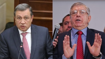 Senador Ernesto Macías y presidente