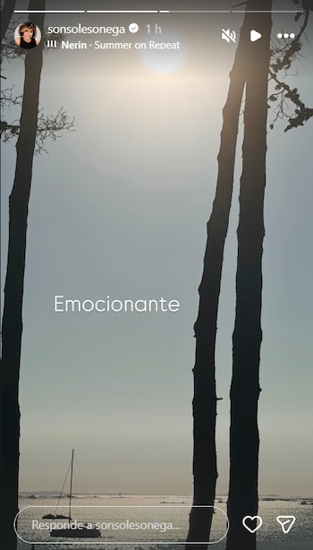 Así ha vivido el eclipse Sonsoles Ónega (Instagram)