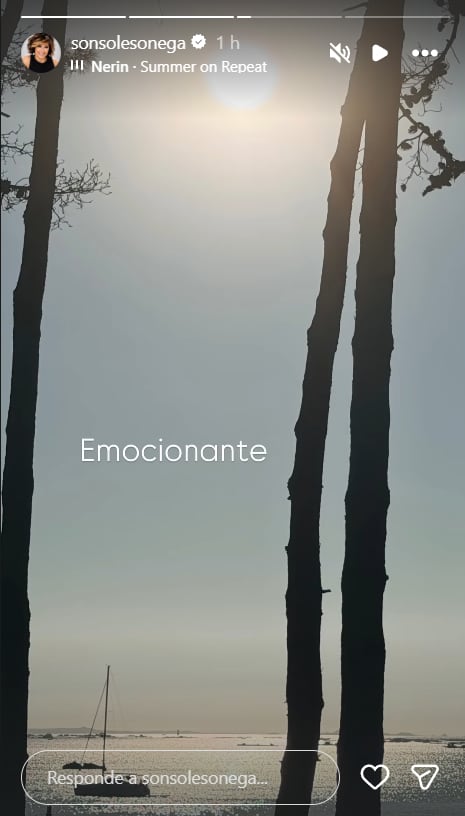 Así ha vivido el eclipse Sonsoles Ónega (Instagram)