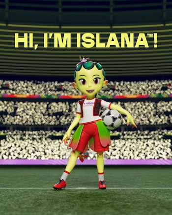 Islana es la mascota del Mundial Sub 20 femenino