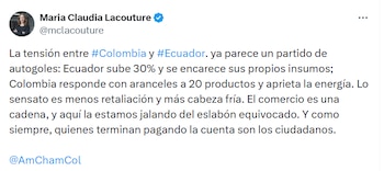 María Claudia Lacouture, presidenta de