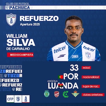 William Carvalho refuerza a Pachuca