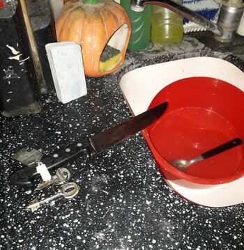 El cuchillo con el que