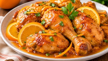 Receta de pollo a la naranja