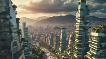 Así se vería Bogotá en 50 años, según la inteligencia artificial