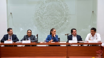 Sheinbaum retoma con la CNTE los pendientes del magisterio de Oaxaca. Facebook: Yenny Aracely Pérez Martínez