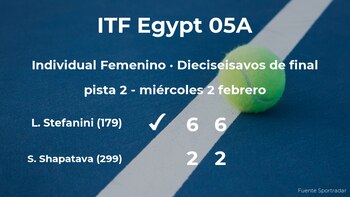 La tenista Lucrezia Stefanini consigue la plaza de los octavos de final a costa de Sofia Shapatava