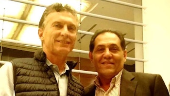 El ex senador radical Emilio Rached acompañó con su voto a Julio Cobos en el rechazo a la Resolución 125. En la imagen, junto a Mauricio Macri