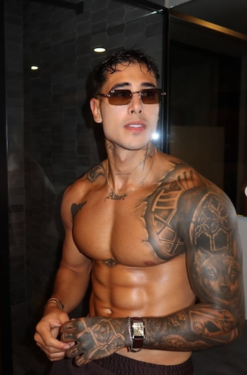Andrea Valdiri fue relacionada con Lucho, exparticipante de Desafío XXI, por una coincidencia en redes sociales - crédito @luisvergel_23/ Instagram