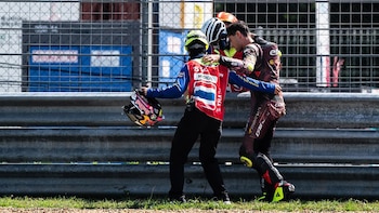 La salida del piloto italiano