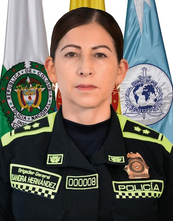 La brigadier general Sandra Patricia
