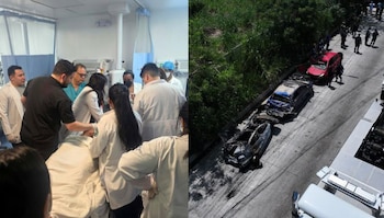 Ocho personas con heridas de diversa consideración recibieron atención en centros hospitalarios. (Cortesía: Secretaría de Prensa/Viceministerio de Transporte)