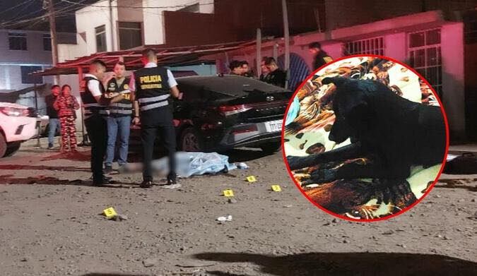 Doble crimen fue registrado en el centro poblado El Milagro durante la noche del viernes pasado. Ataque del sicario estaría relacionado con un caso de extorsión. (Foto: Huari Marka)