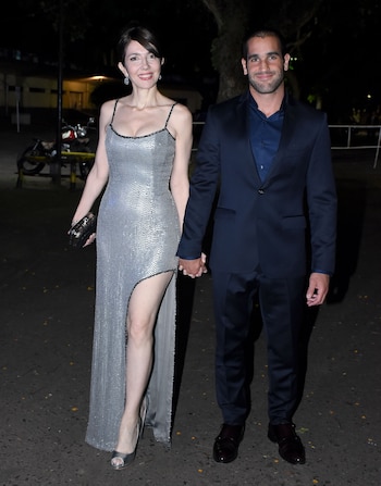 Cristina Pérez y su novio Yoel Freue