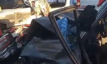 La mujer tenía seis meses