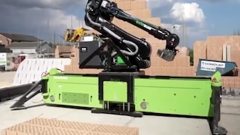 Así es “Walter”, el robot albañil operado por una sola persona que promete realizar las tareas de varios trabajadores