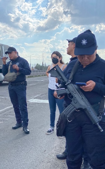Estefanía Veloz estaba acompañada con