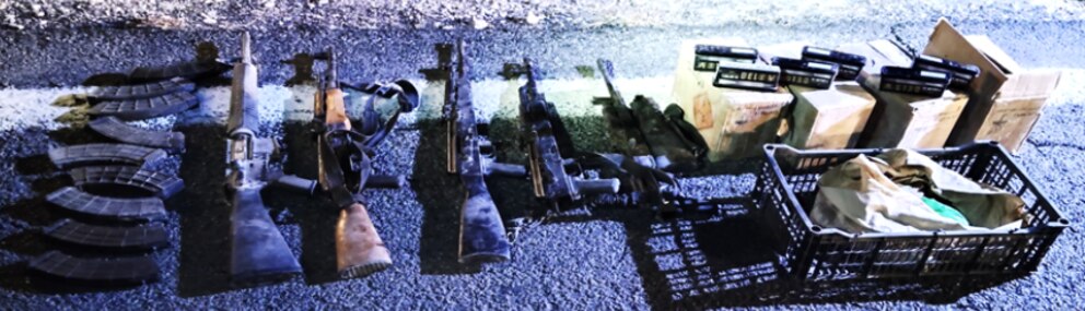 Seized weapons and ammunition