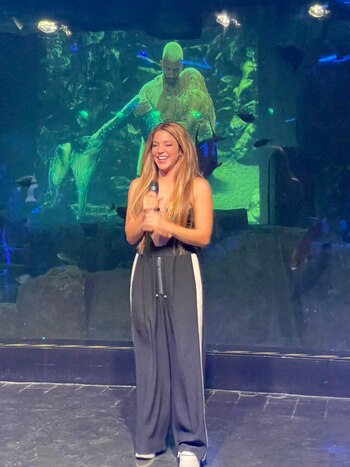 Shakira durante la presentación de