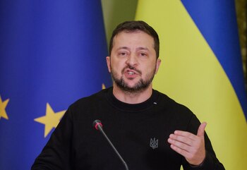 El presidente de Ucrania, Volodímir