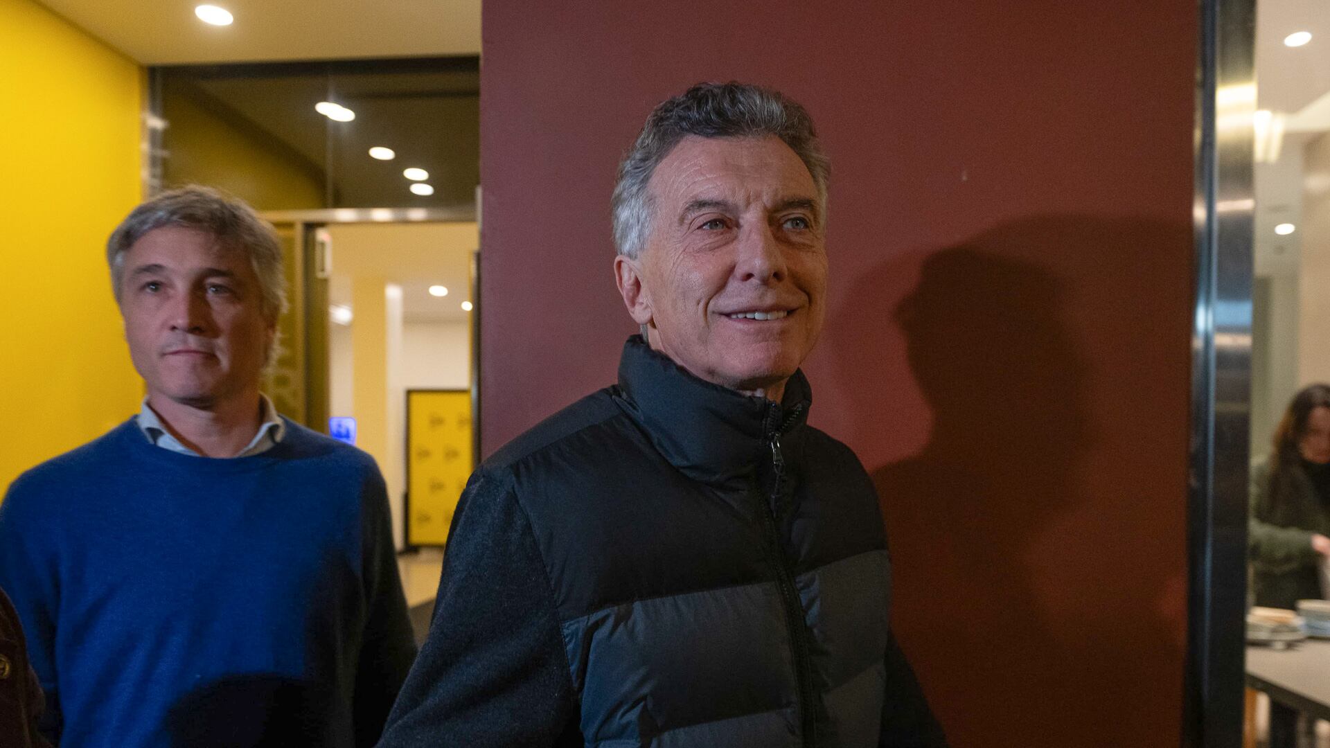 Mauricio Macri y Fernando De Andreis, candidato a diputado nacional en CABA (Jaime Olivos)