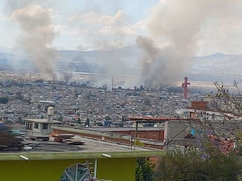 Las llamas fueron perceptibles en