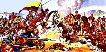 Simón Bolívar le declara la