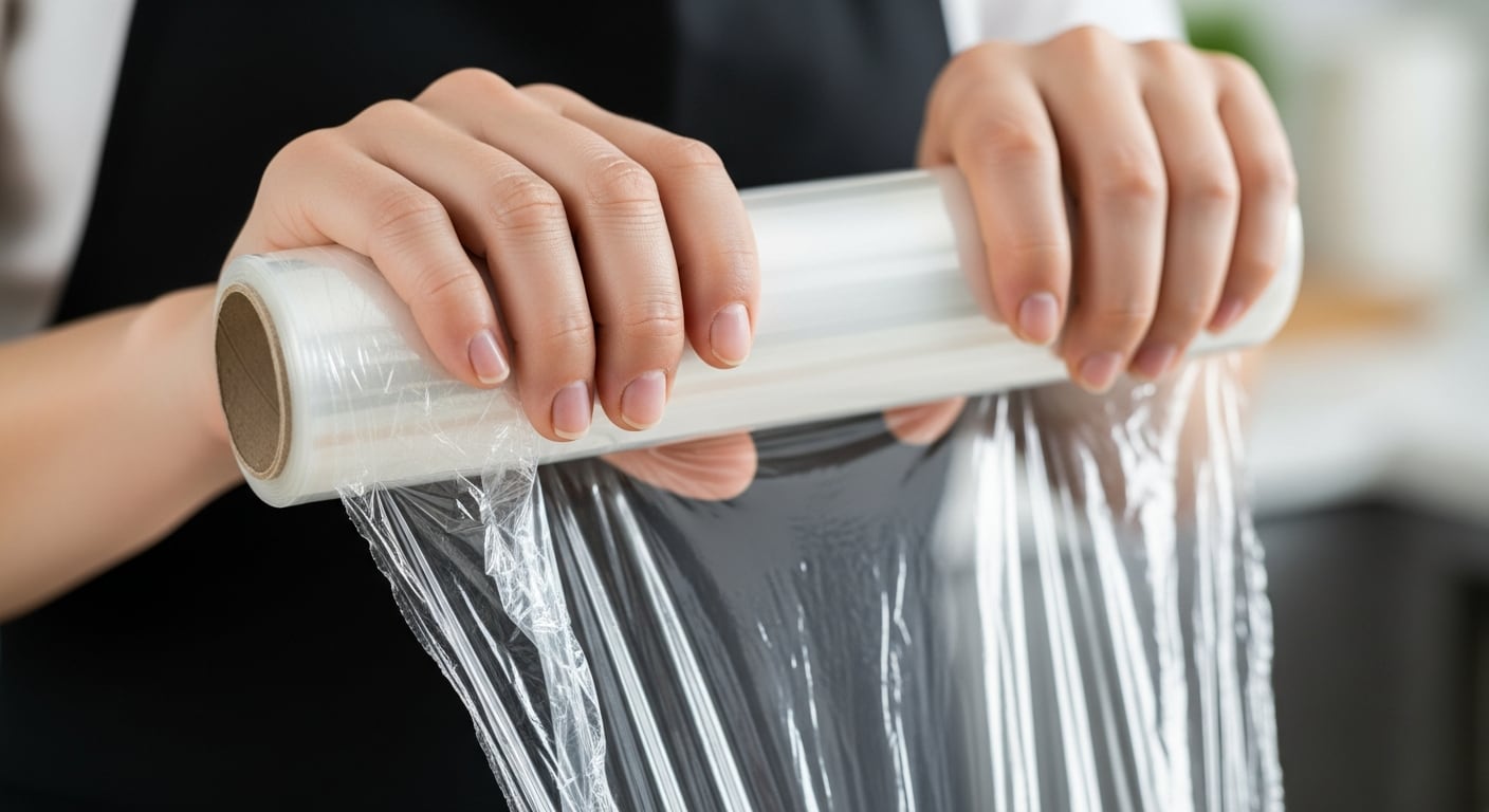 El film transparente permite asegurar cubiertos, bandejas y pequeños cajones sin desmontar su contenido, una solución práctica para conservar cada elemento en su sitio y agilizar la reorganización al llegar al nuevo hogar. (Imagen Ilustrativa Infobae)