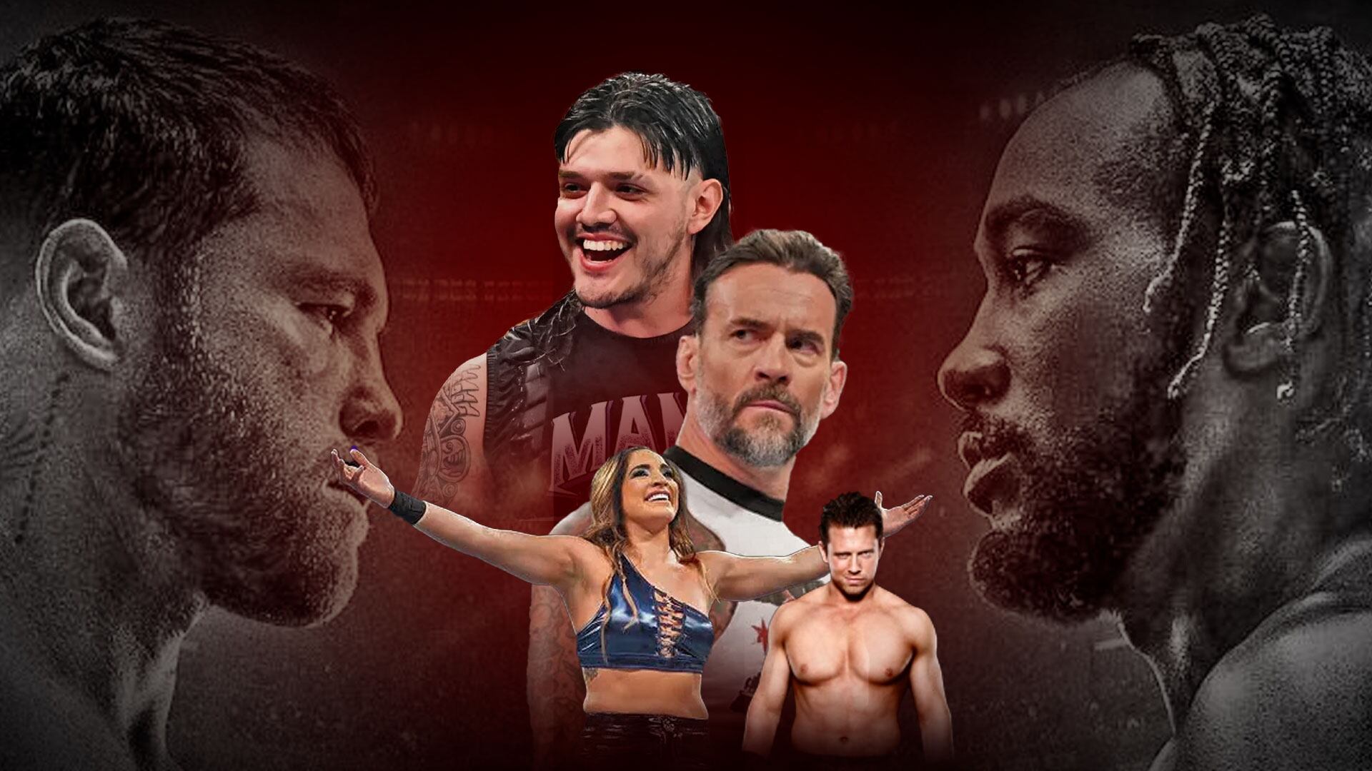 Las superestrellas de la WWE confirmaron su fanatismo por el boxeo al dar pronóstico en la pelea entre Canelo y Crawford. (Ilustración: Jovani Pérez)