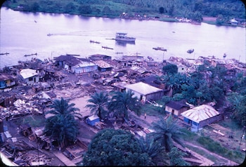 In the destroyed streets, survivors
