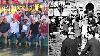 A la izquierda, Luis D´Elia,