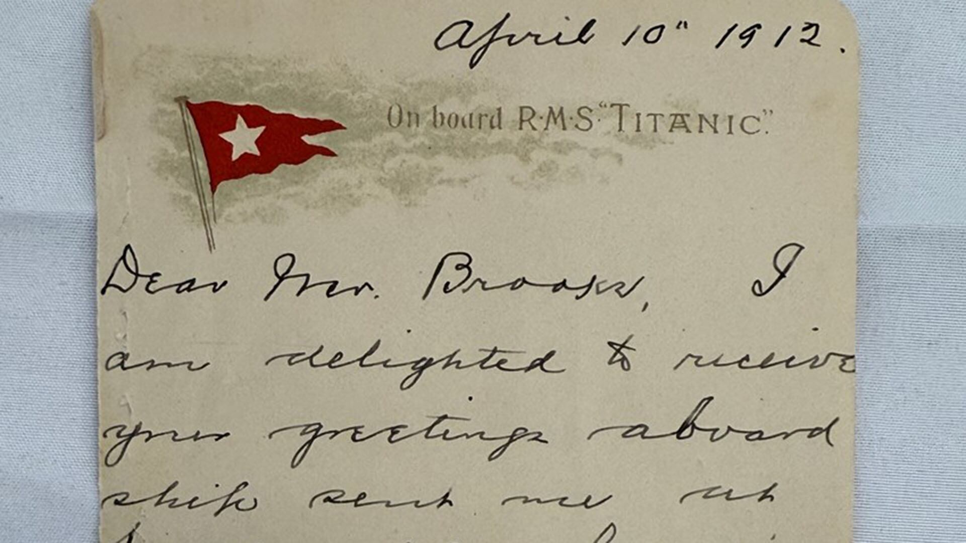 La carta de Ida Straus describe el lujo y la grandeza del Titanic días antes de la tragedia (henryaldridge.com)