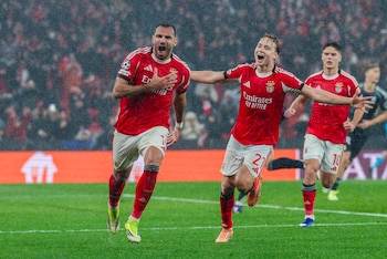 El jugador del Benfica Pavlidis