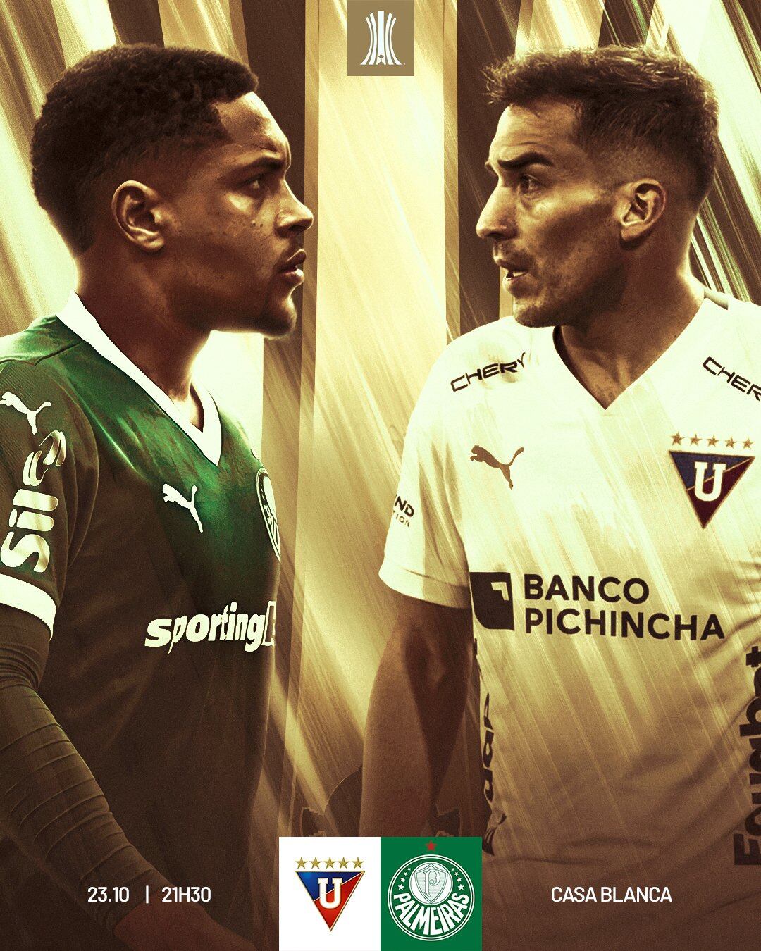 Anuncio del LDU de Quito vs Palmeiras por ida de semifinales de Copa Libertadores 2025. - créditos: Palmeiras