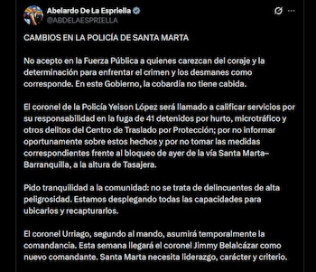 Policía Santa Marta