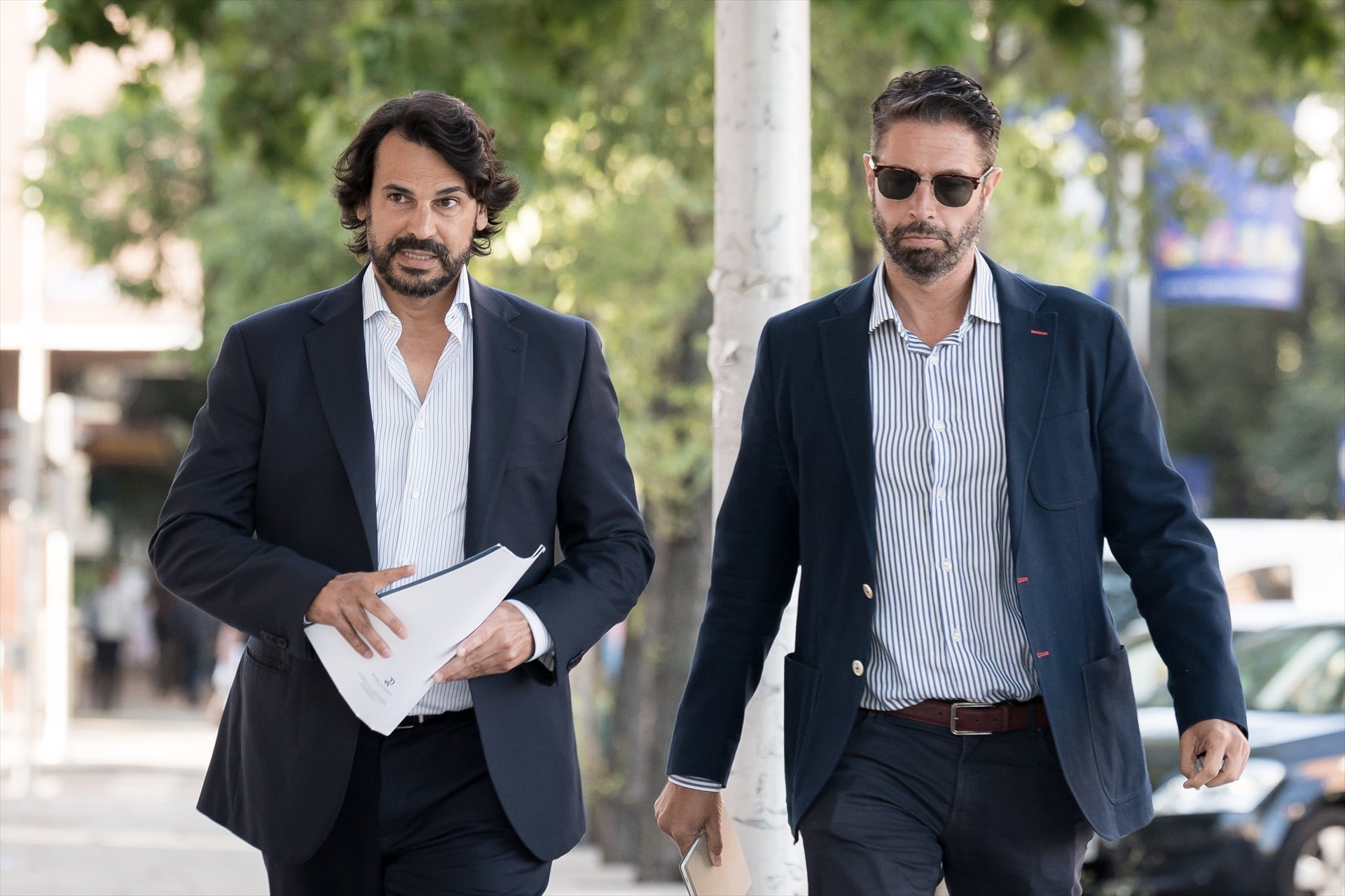 Alberto González Amador a su llegada a los Juzgados de Plaza de Castilla. (Diego Radamés / Europa Press)