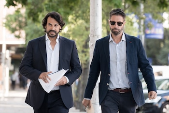 La pareja de Ayuso, Alberto González Amador, a su llegada a los Juzgados de Plaza de Castilla (Diego Radamés / Europa Press)