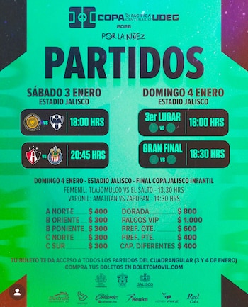 La entrada incluye todos los juegos del cuadrangular. (Instagram: Leones Negros)