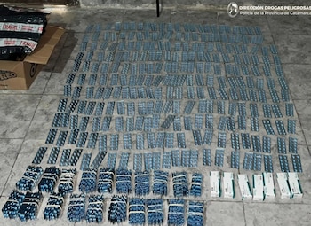 Tenía 7.600 comprimidos de Midazolam (Dirección de Drogas Peligrosas Catamarca)