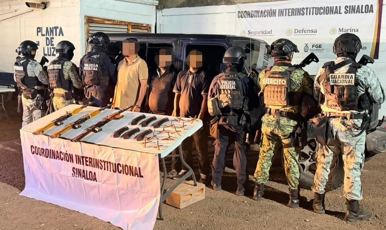 Operativo en Culiacán deja dos civiles abatidos, tres detenidos y 25 kilos de metanfetamina asegurados