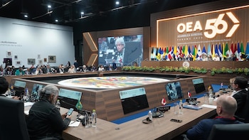 El canciller señaló potencial renovable para reducir importaciones y pidió reglas para la revolución tecnológica. También citó una resolución reciente de la ONU sobre el sargazo impulsada por República Dominicana (Foto cortesía Ministerio de Relaciones Exteriores)