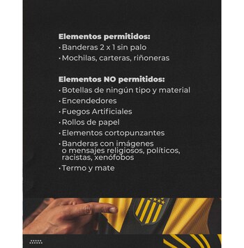 Los elementos permitidos para el