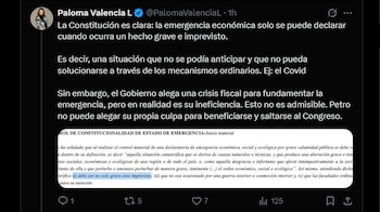 La senadora del Centro Democrático