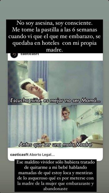 Historia de Instagram de Frida