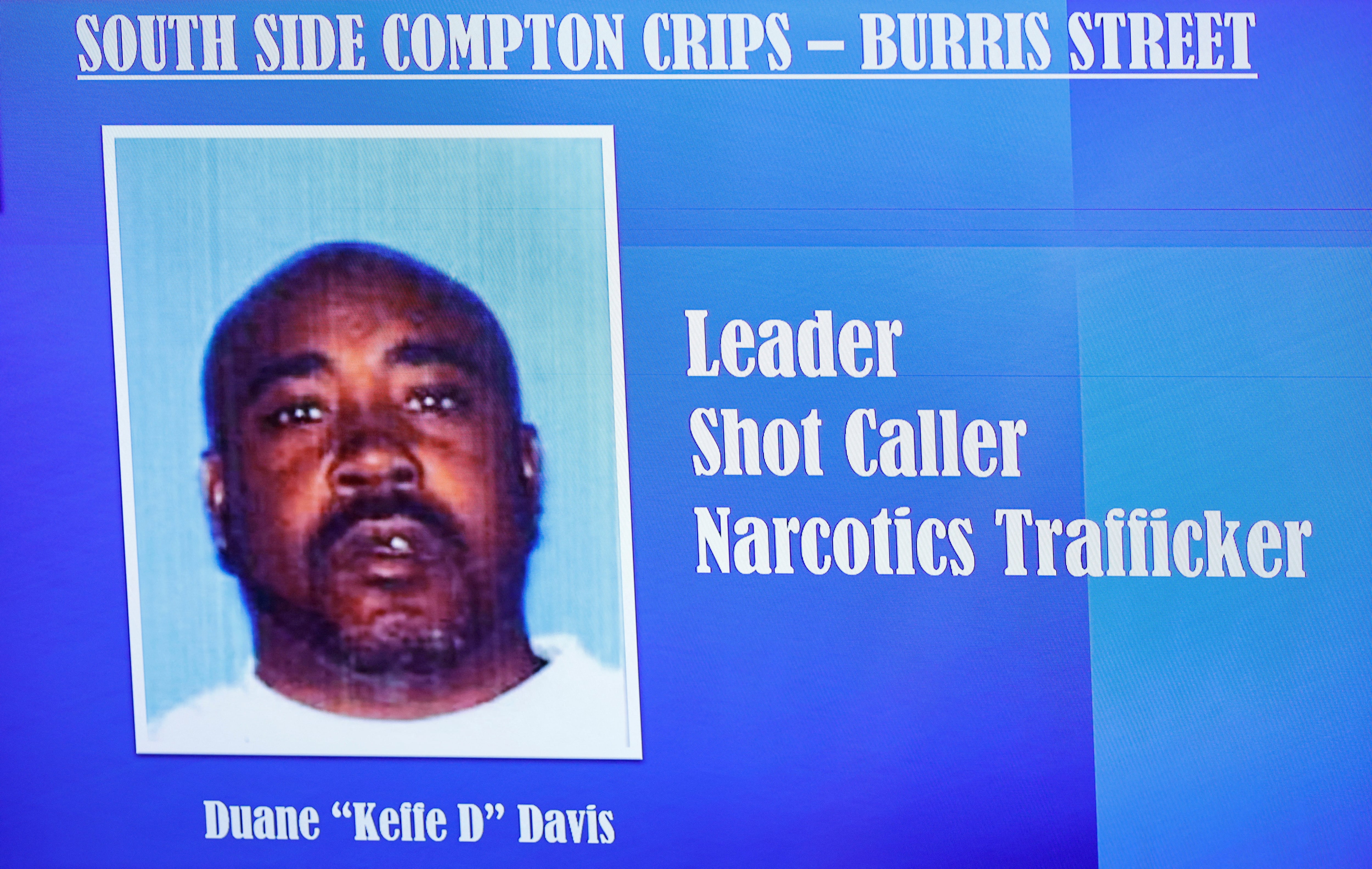 La Fiscalía sostiene que Duane “Keffe D” Davis organizó el ataque contra Tupac Shakur, aunque no lo acusa de haber disparado (REUTERS/Steve Marcus/Pool)