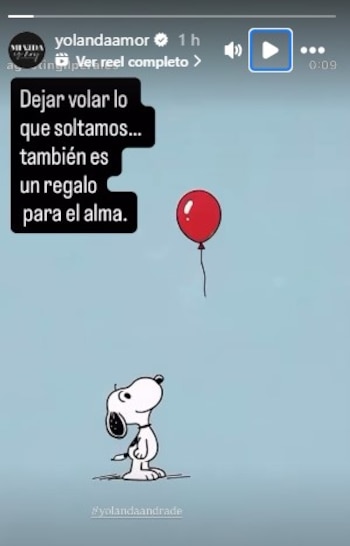 La conductora compartió con sus